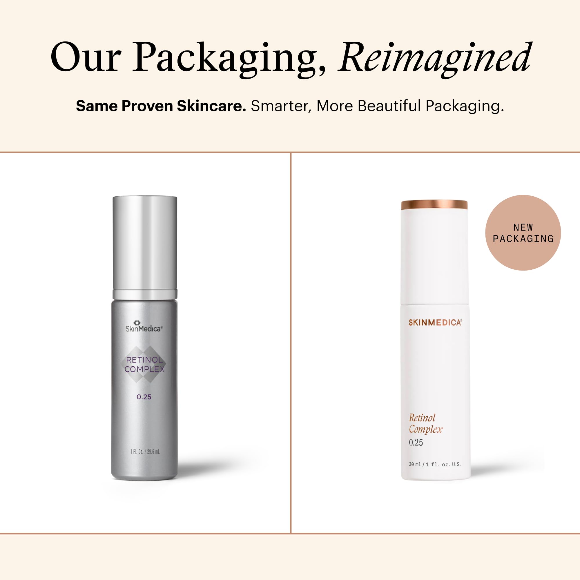 SkinMedica dropper dispensing serum texture, highlights smooth application benefit