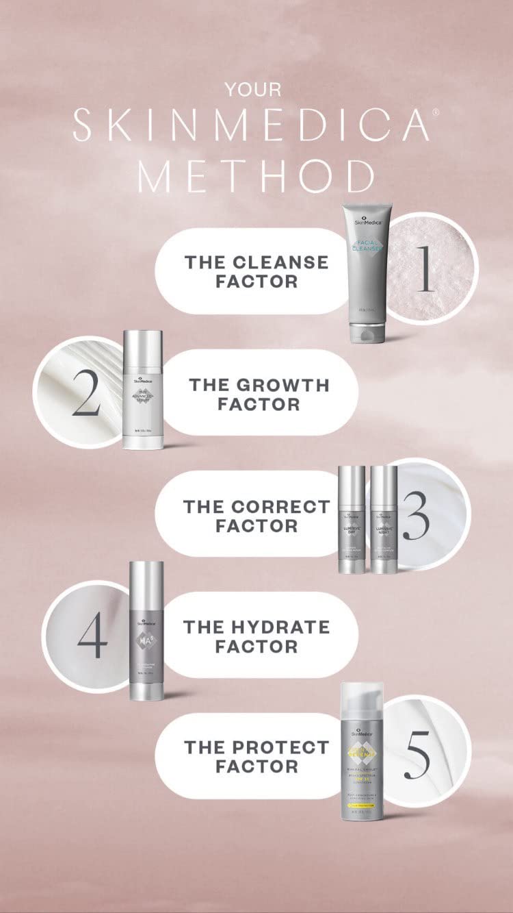 SkinMedica cream in post-procedure care setting indicating soothing benefit