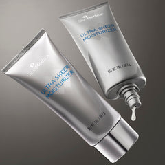 SkinMedica in bathroom lifestyle next to skincare, suggests daily routine compatibility