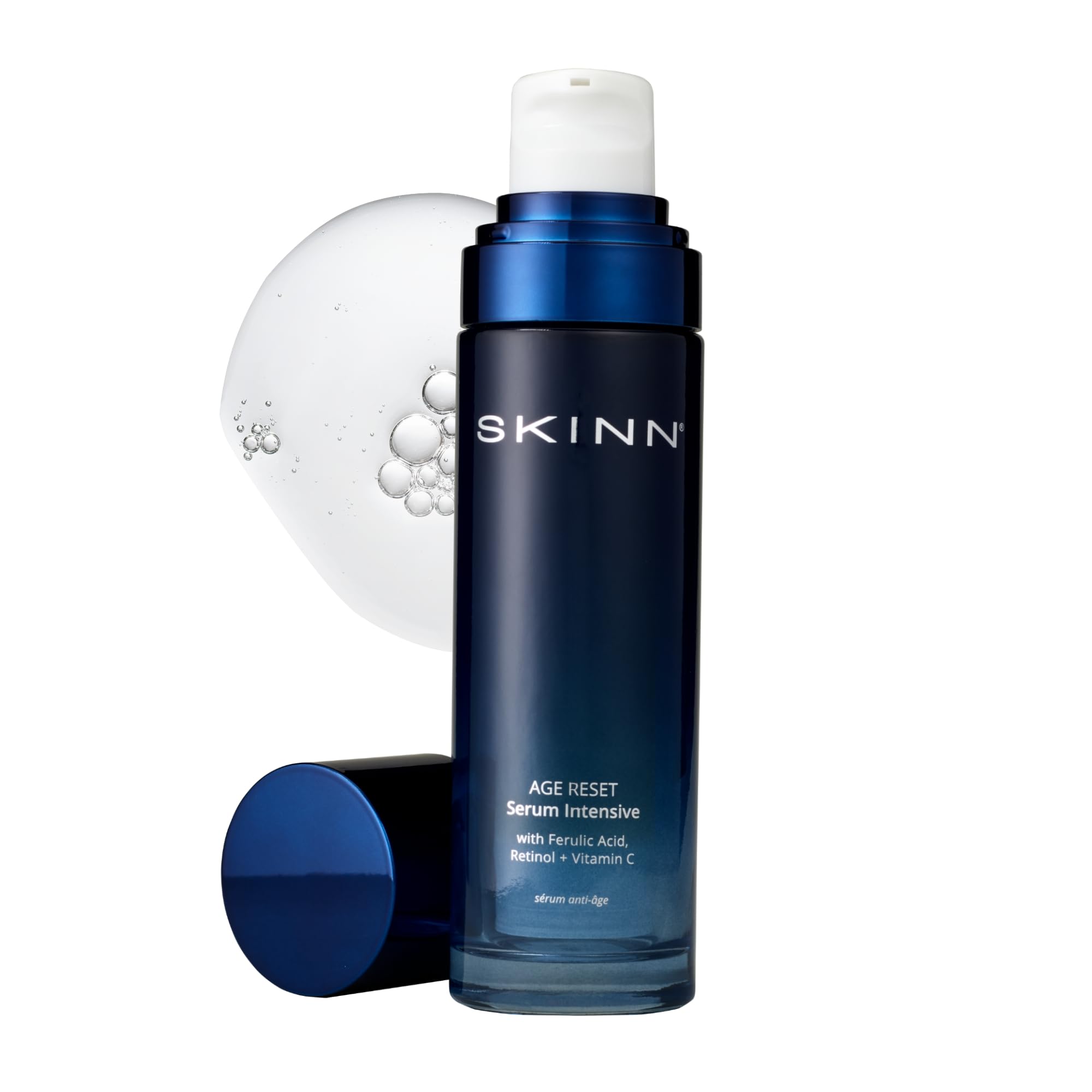 SKINN front bottle showing sleek packaging and quick absorption benefit
