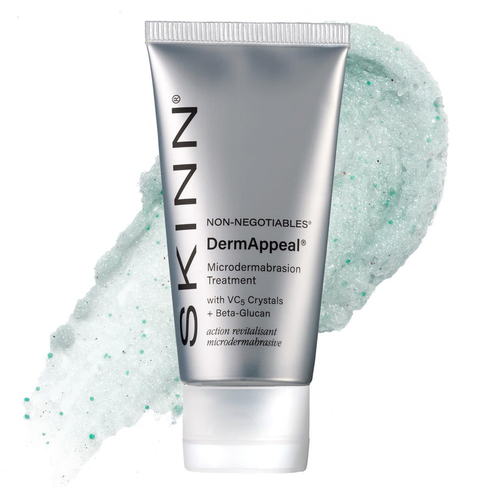 SKINN DermAppeal front packaging showing 2 oz tube and brand benefit