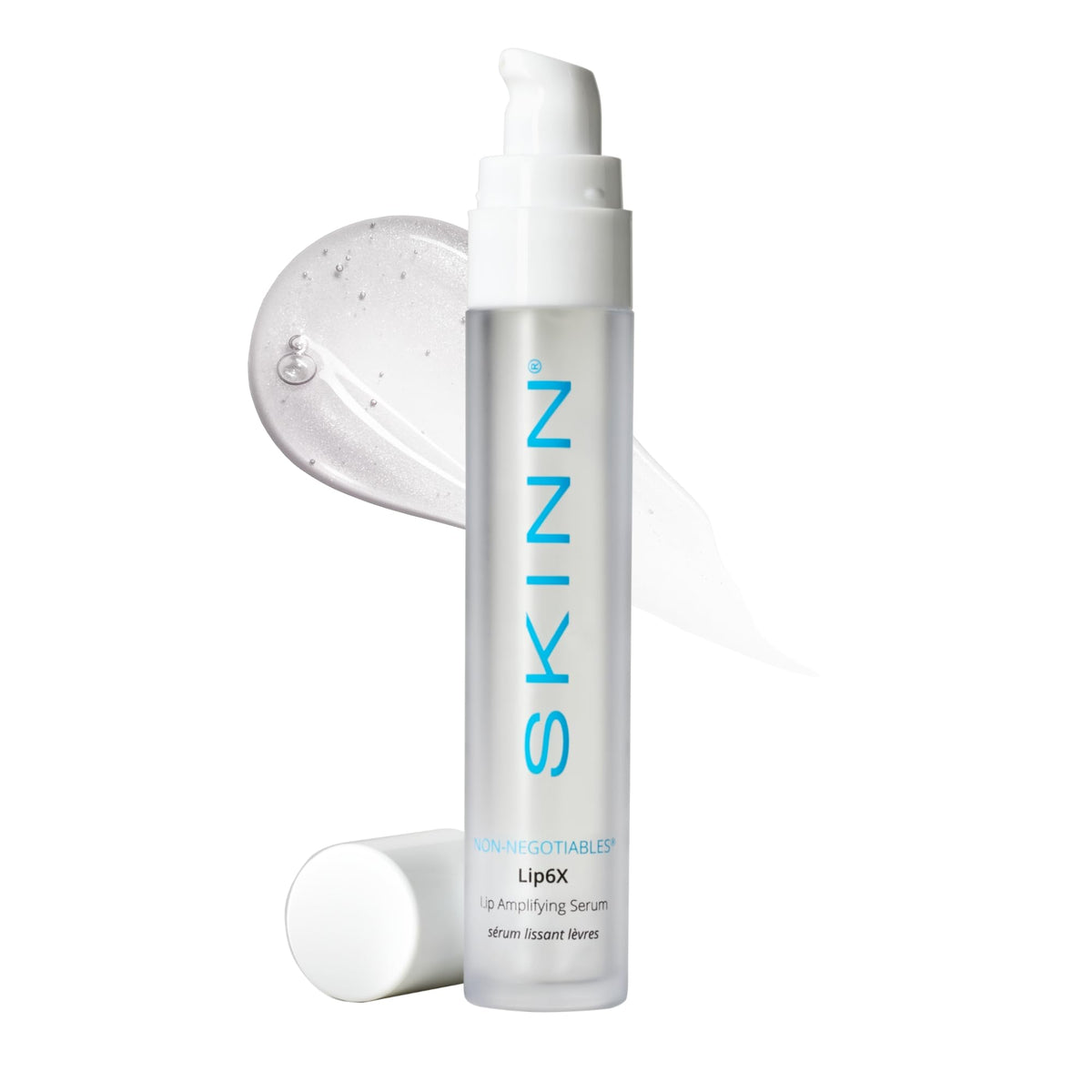 SKINN Lip6X front packaging showing compact 10ml size and benefits
