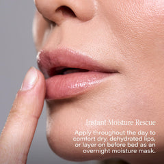 SKINN ingredients label with peptides and Vitamin C for visible lip improvement