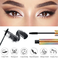 SKINOSM creamy fiber texture on brush demonstrating buildable volume