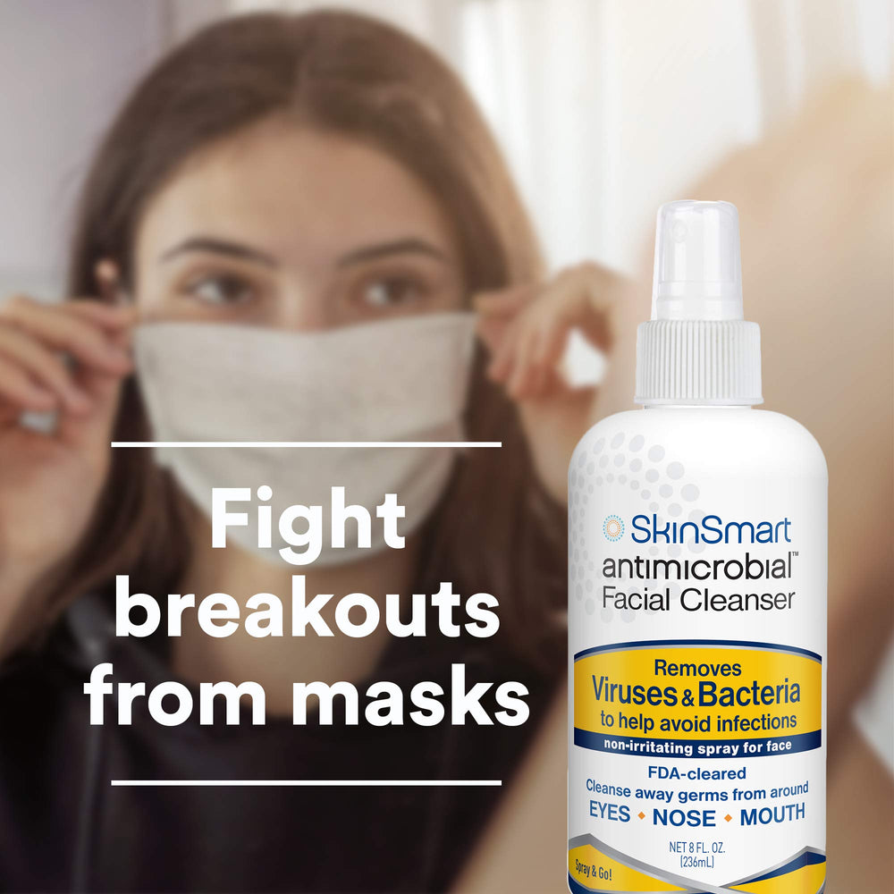 SkinSmart Antimicrobial close-up spray nozzle illustrating easy mist application benefit