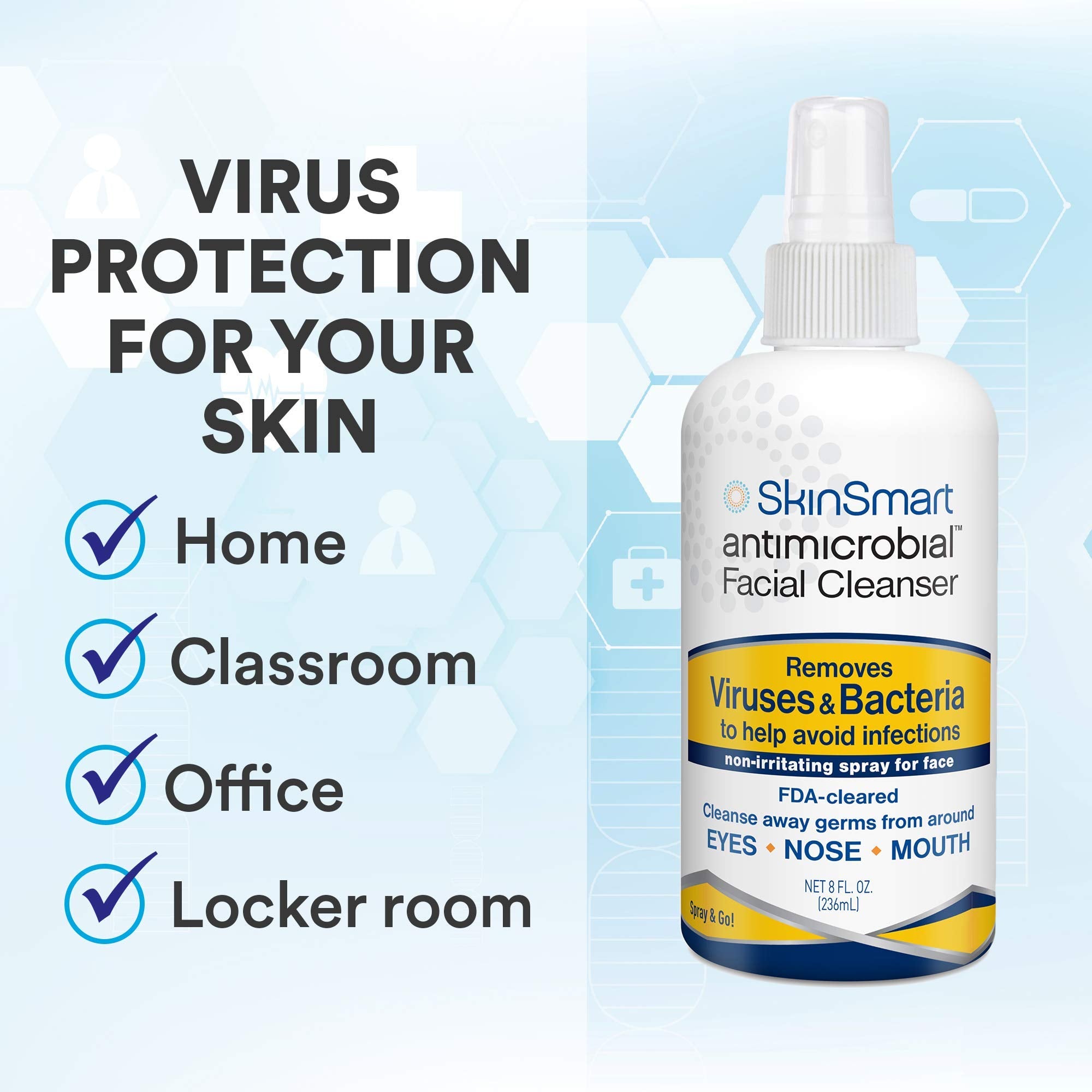 SkinSmart Antimicrobial label close-up highlighting simple ingredient transparency benefit