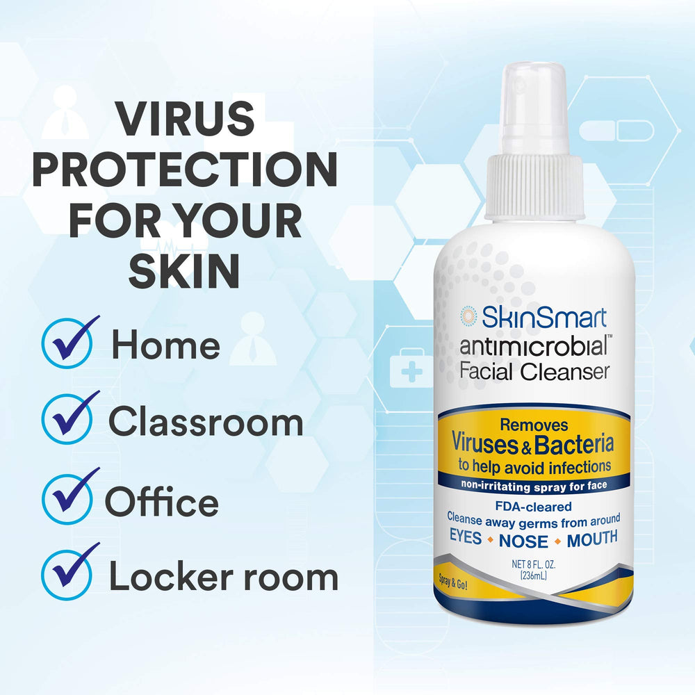 SkinSmart Antimicrobial label close-up highlighting simple ingredient transparency benefit