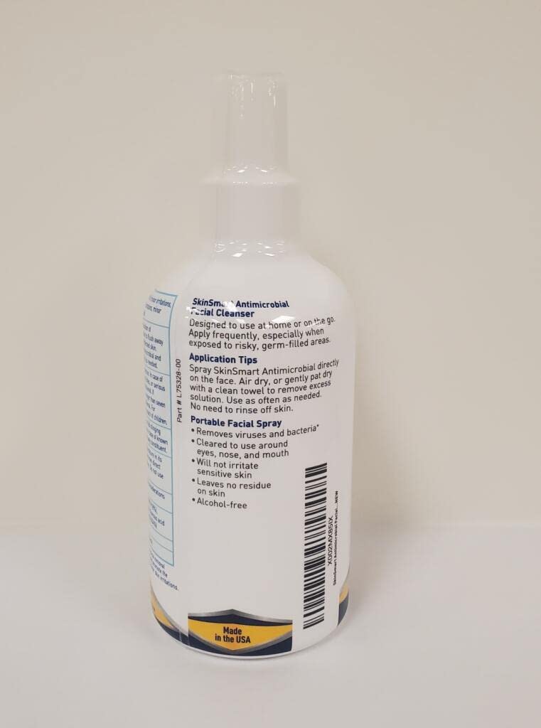 SkinSmart Antimicrobial bottle on an office desk showing workplace hygiene convenience benefit