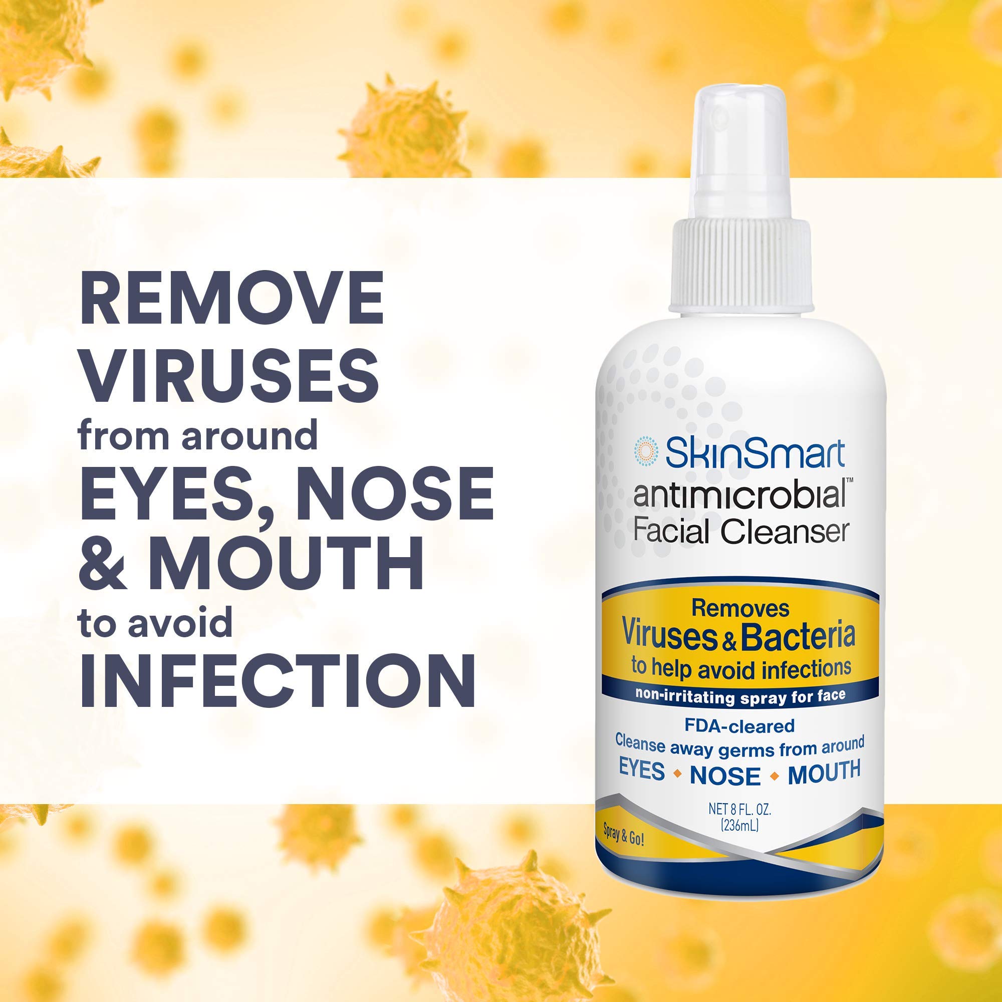 SkinSmart Antimicrobial droplet on skin showing gentle, non-drying texture benefit