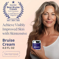SKINTENSIVE cream close-up swipe highlighting non-greasy absorption