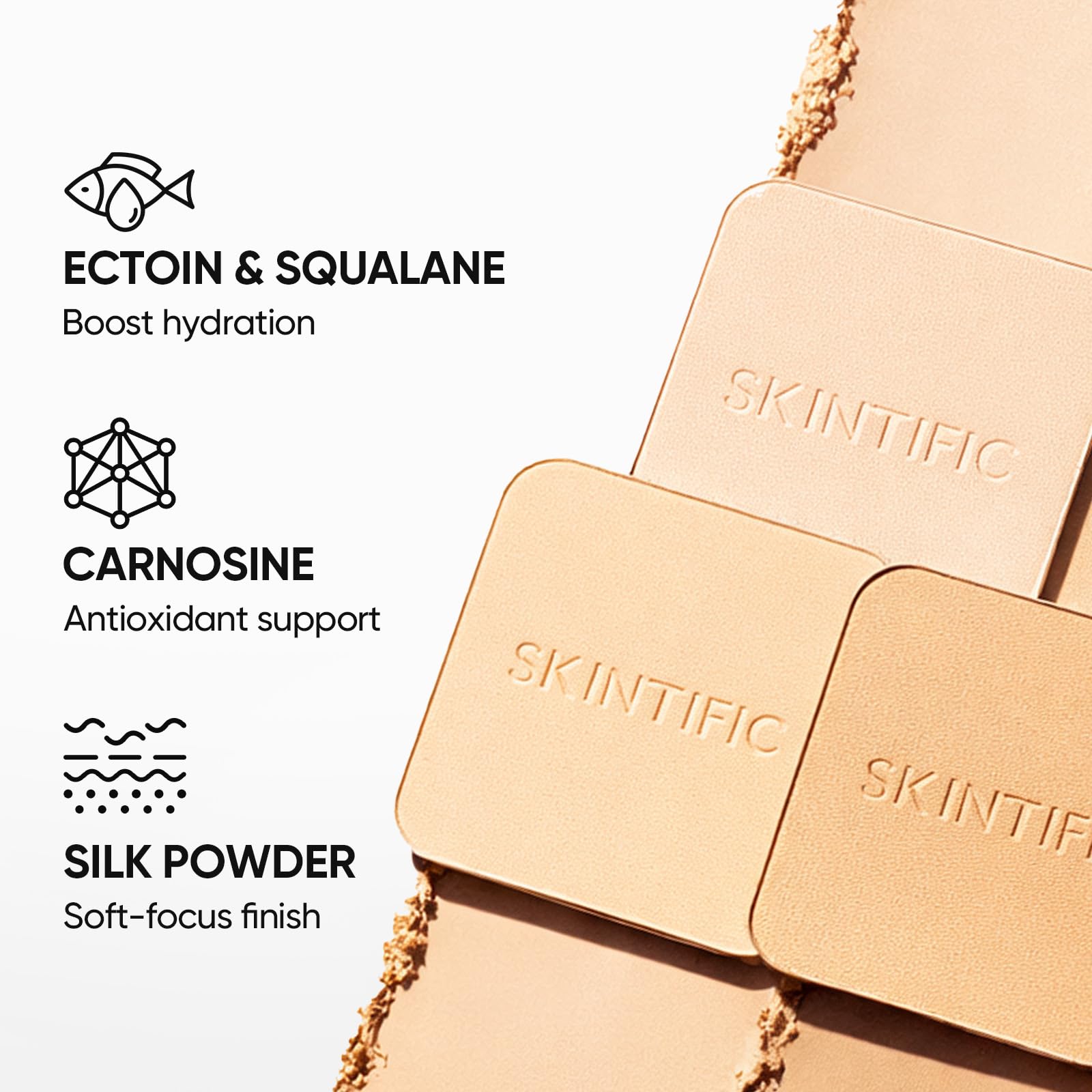 SKINTIFIC compact in a purse scene demonstrating portability and on-the-go use