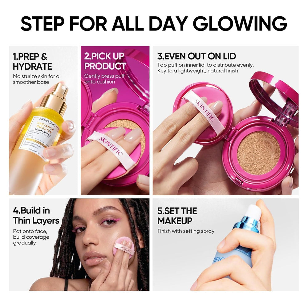 SKINTIFIC compact inside handbag illustrating everyday portability benefit
