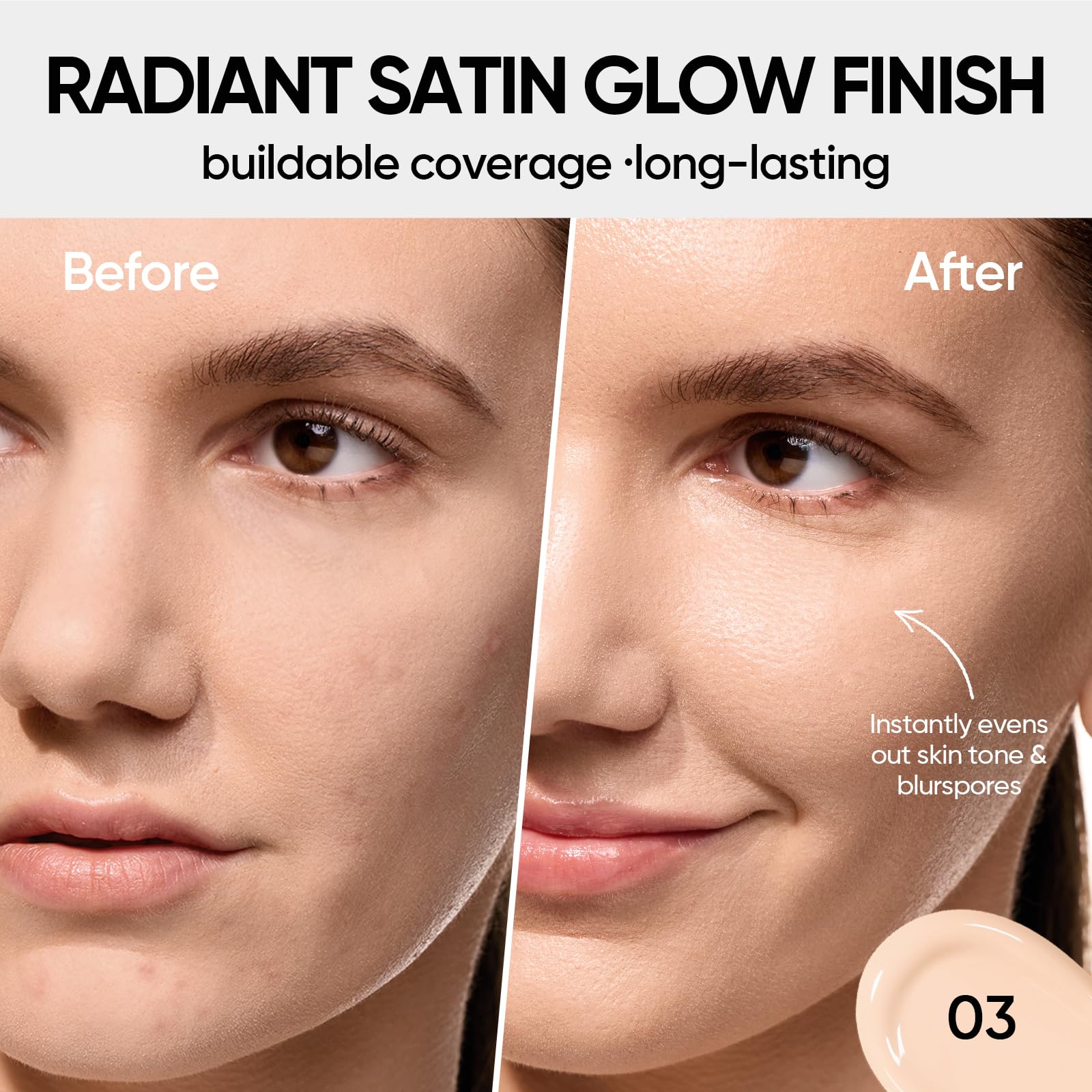 SKINTIFIC open cushion with puff visible for quick application benefit