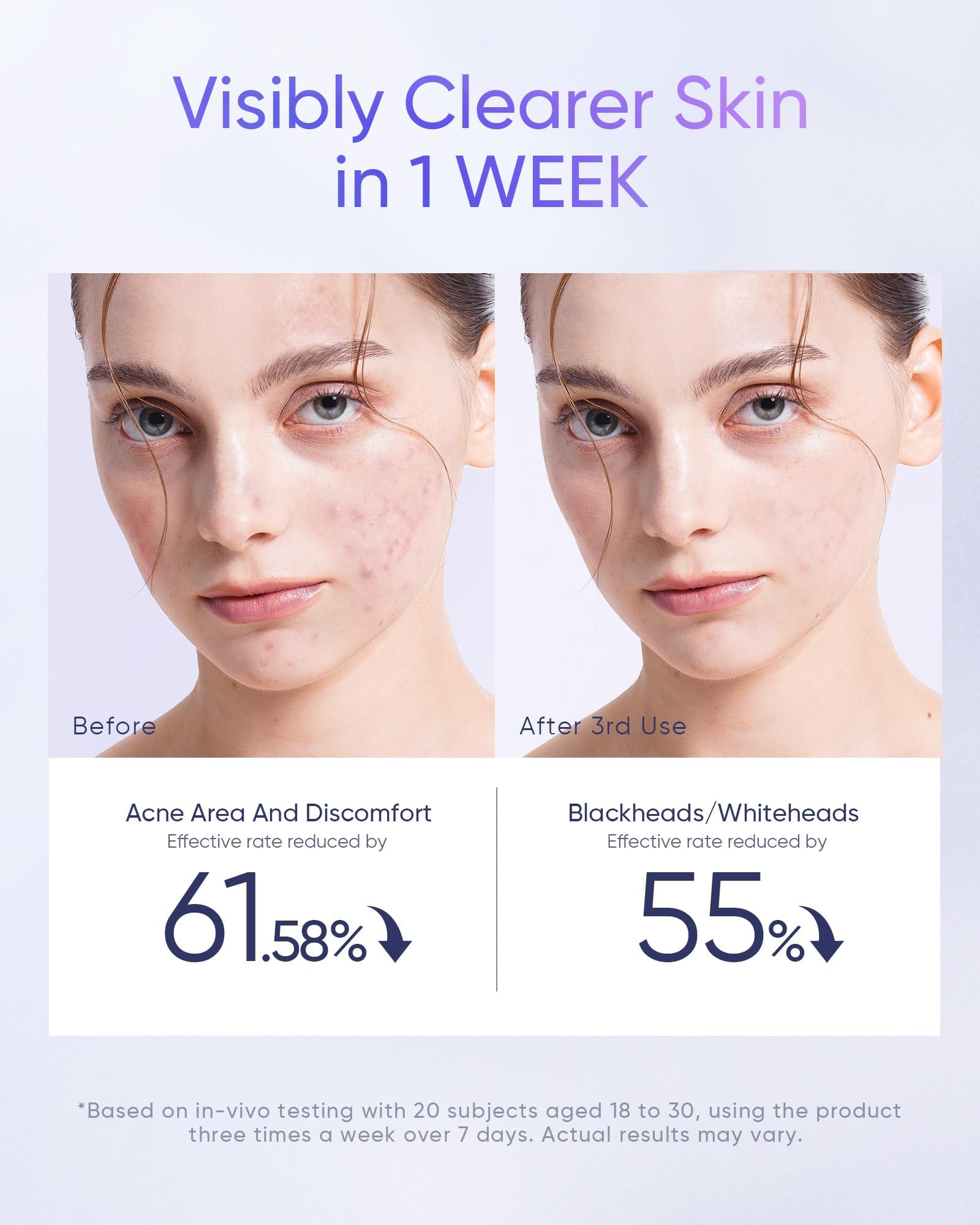 SKINTIFIC pads placed with active-ingredient bottle signaling multi-level exfoliation
