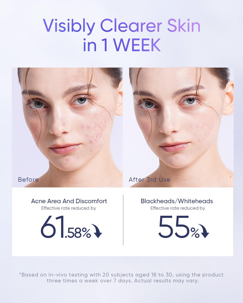 SKINTIFIC pads placed with active-ingredient bottle signaling multi-level exfoliation