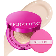 SKINTIFIC compact front view showing sleek packaging and portability benefit
