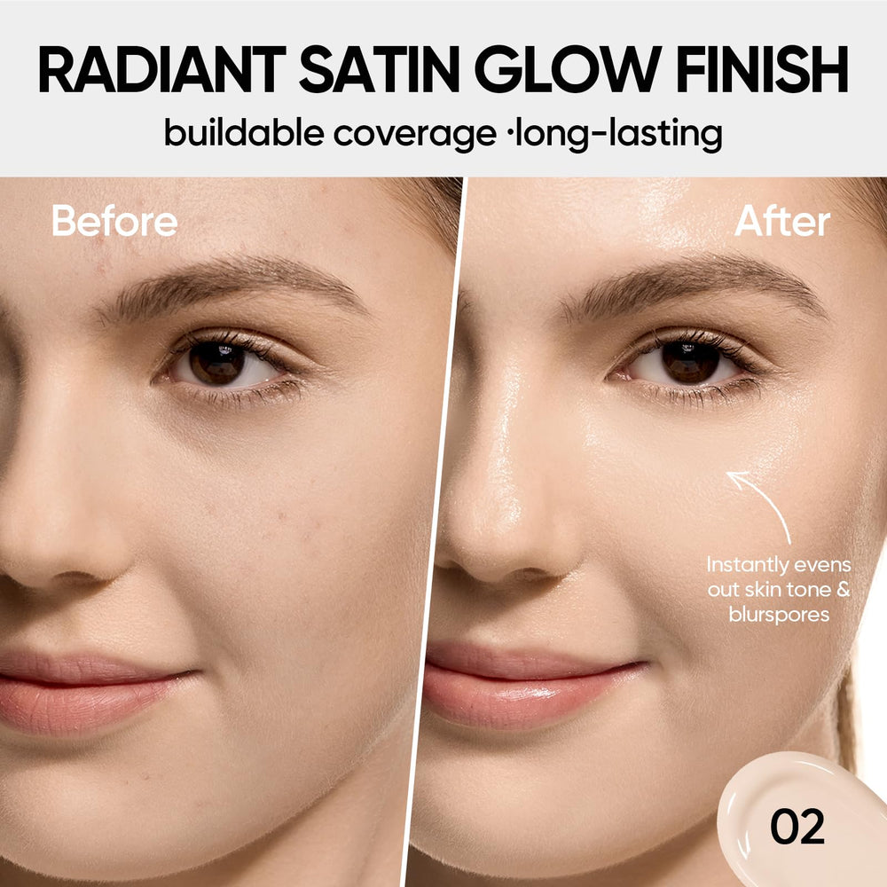 SKINTIFIC open compact with cushion visible for easy application benefit