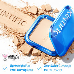 SKINTIFIC close-up of powder texture showing pore-blurring benefit