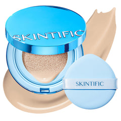 SKINTIFIC compact front view showing sleek packaging and travel convenience