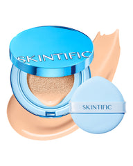 SKINTIFIC front compact packaging showing sleek brand design and travel benefit