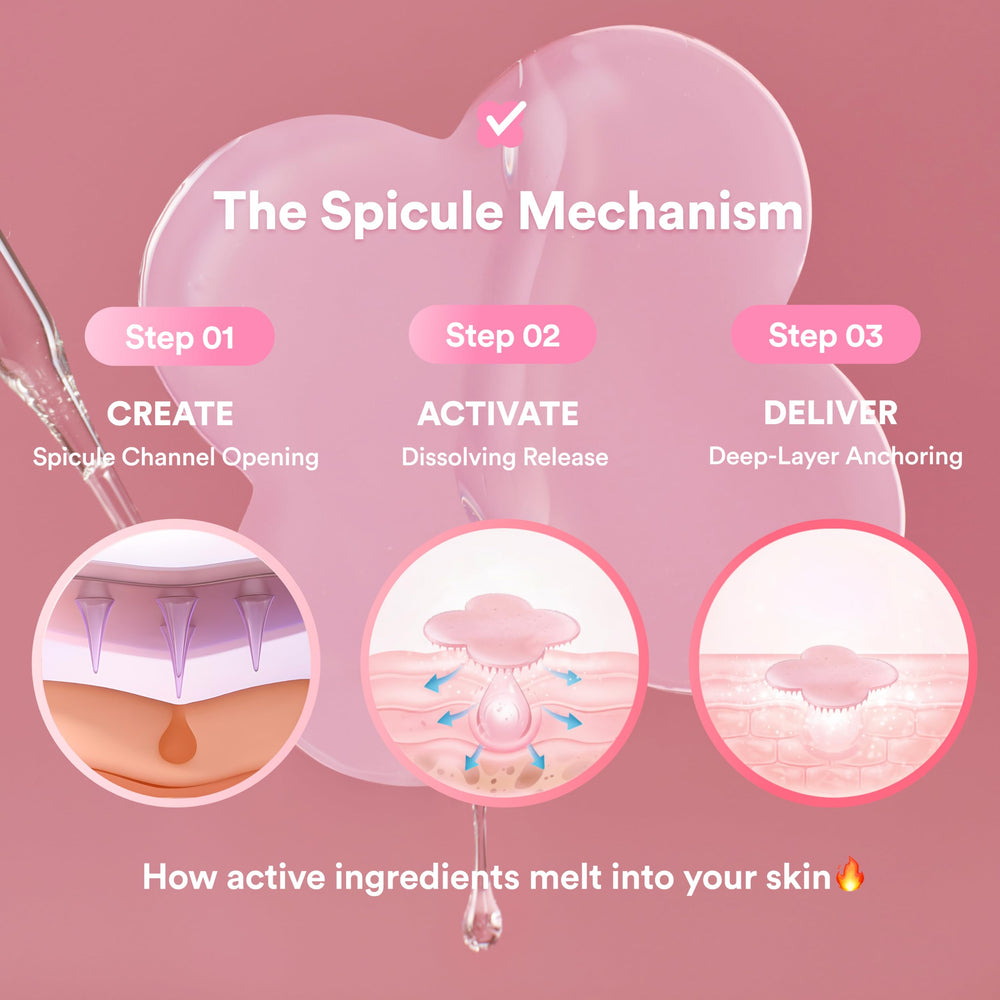 skit patch applied on cheek demonstrating immediate plumping