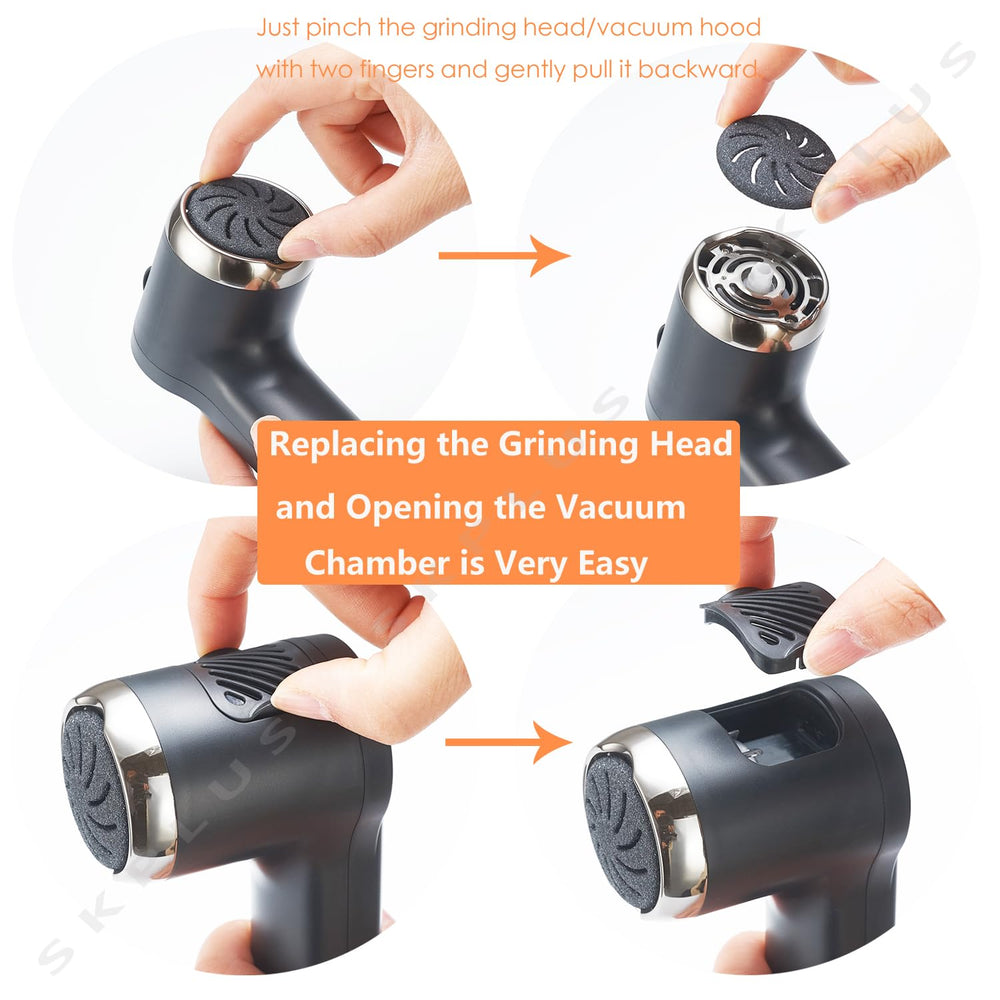 SKPLUS hand holds device showing scale and portable ergonomic design