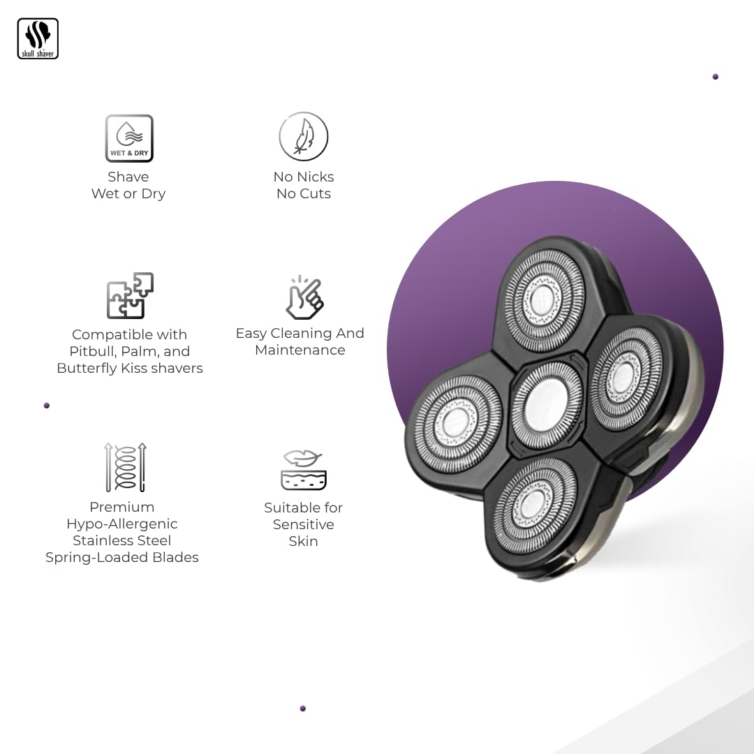 Skull Shaver baron side profile detail highlighting ergonomic contours and balance