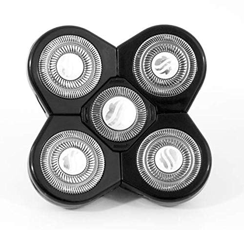 Skull Shaver Forte close-up of five floating blades highlighting precision