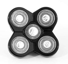 Skull Shaver Forte close-up of five floating blades highlighting precision