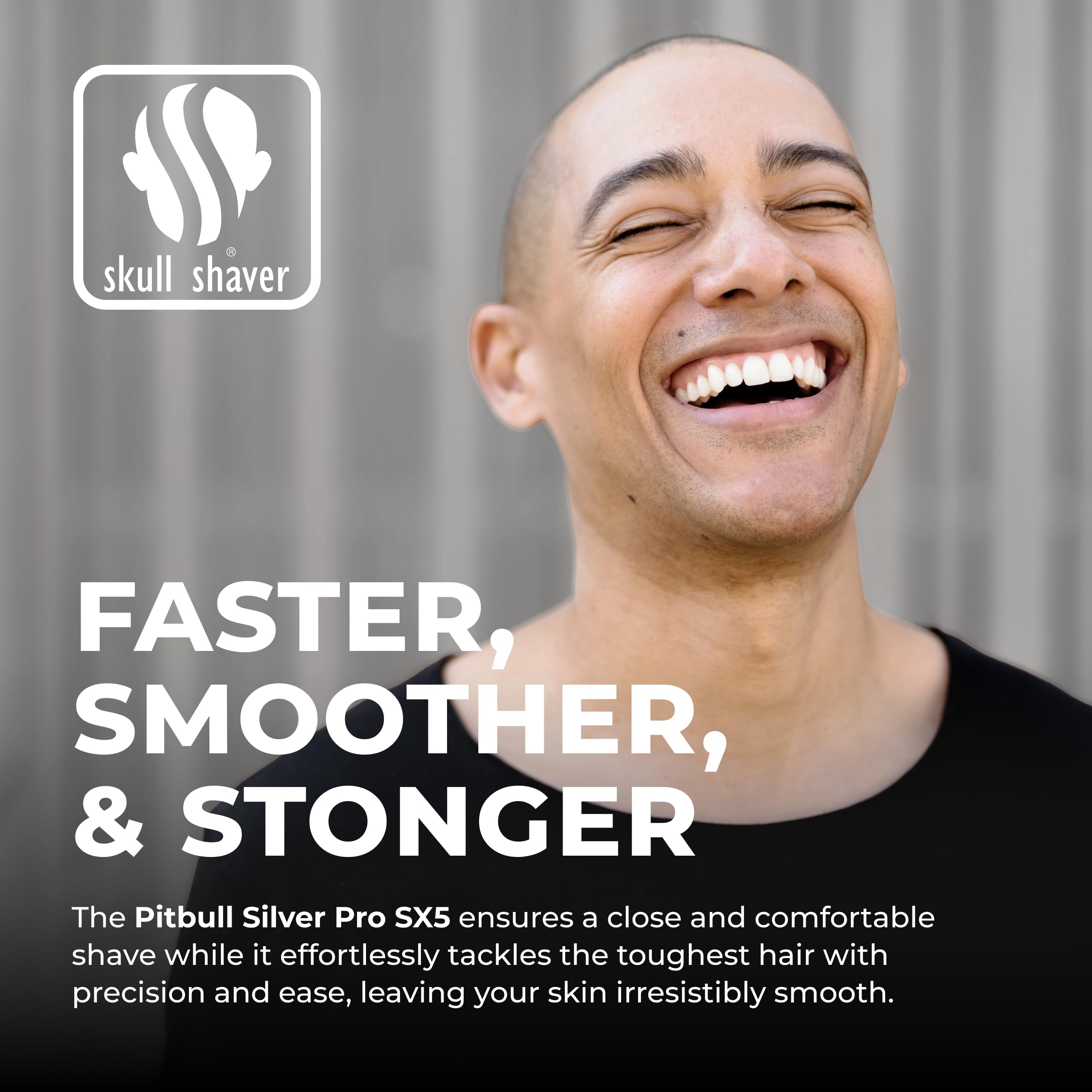 Skull Shaver ergonomic grip detail for comfortable control during head shaves