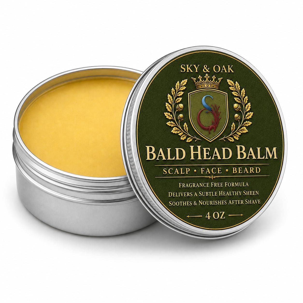 Sky and Oak front tin showing clean packaging and compact size for travel