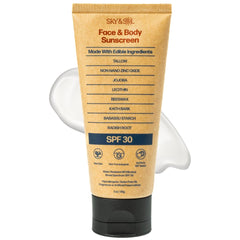 Sky and Sol front jar showing clean packaging and SPF benefit