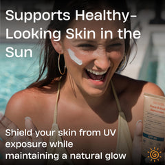 Sky and Sol size and scale beside common items for portable sunscreen convenience