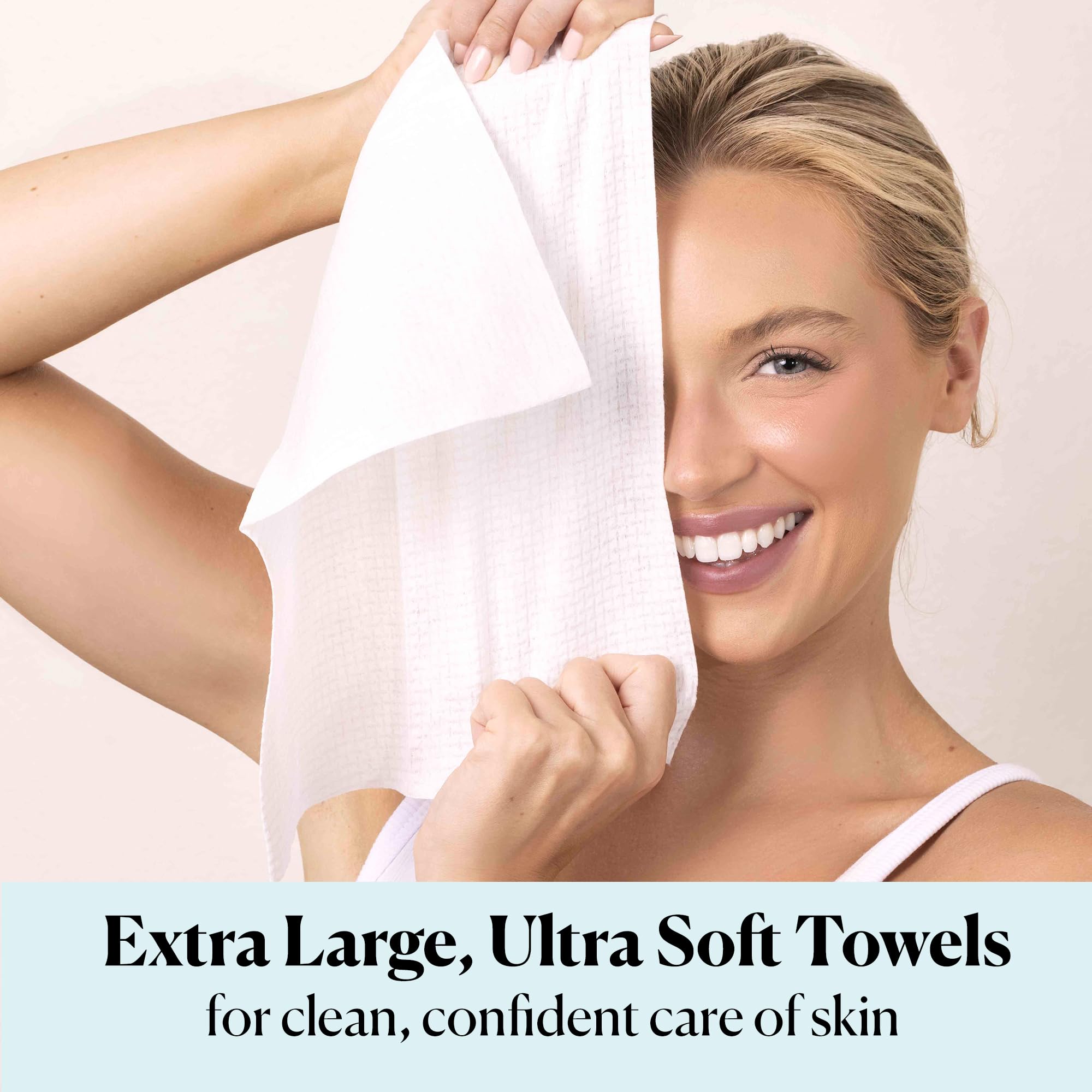 Sky Organics close-up of dual-textured towel highlighting gentle exfoliation