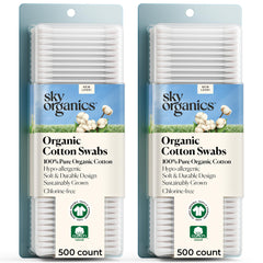 Sky Organics front packaging showing 1000-count twin packs and organic branding benefit
