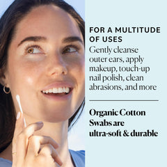 Sky Organics paper stem detail highlighting durable biodegradable stick benefit