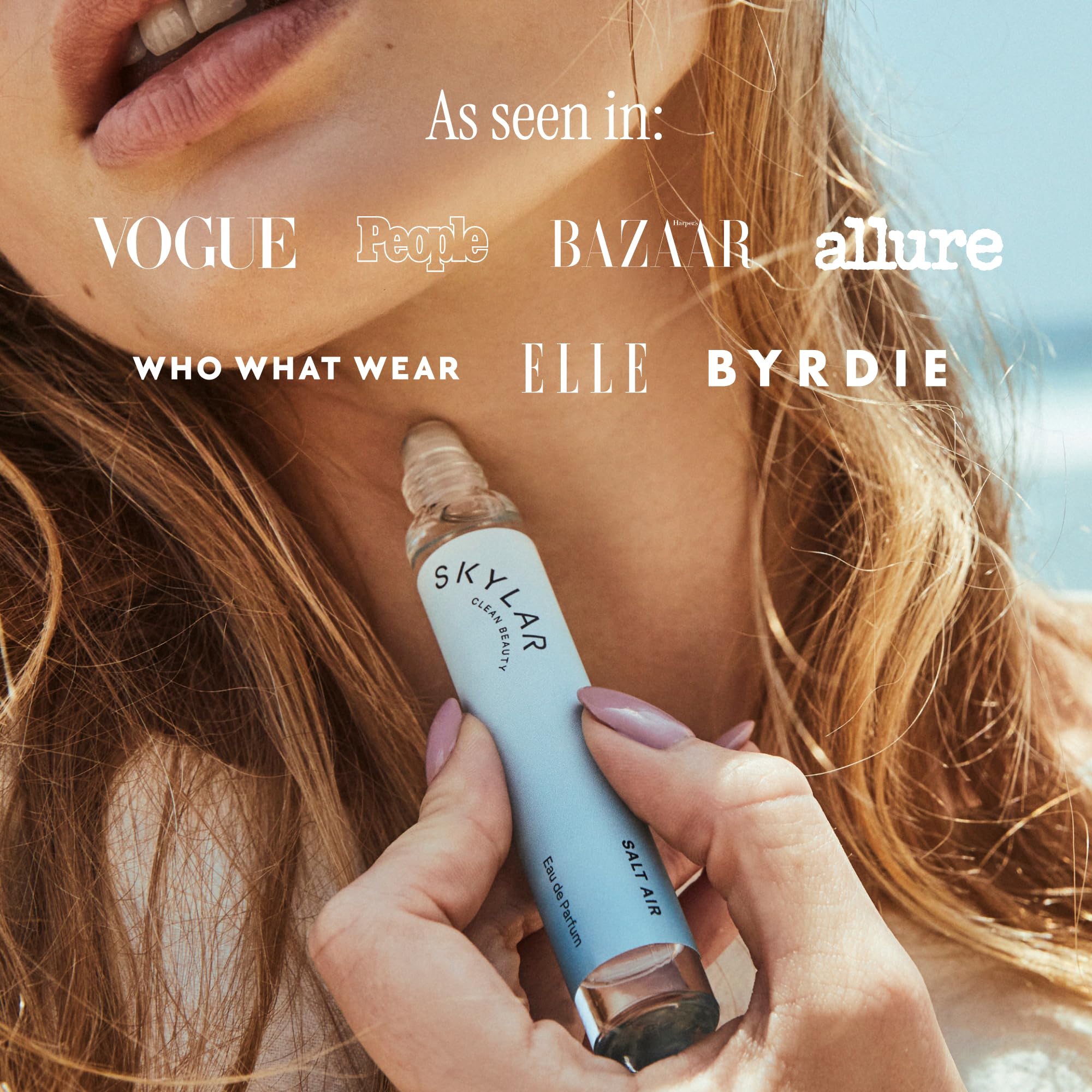 Skylar Salt Air in a beach scene showing breezy vibe and fresh coastal mood