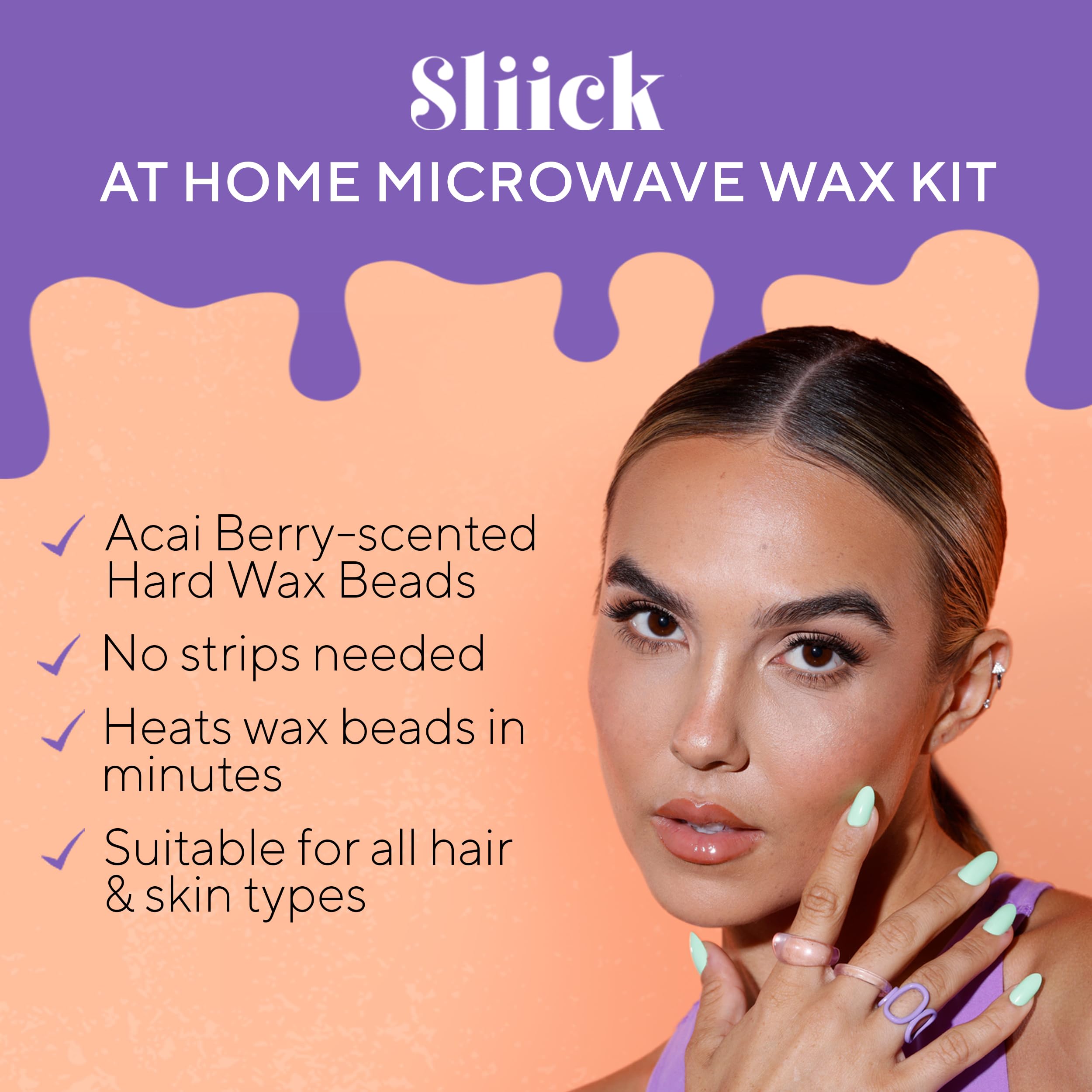 Sliick melting cup with beads ready to microwave for fast prep