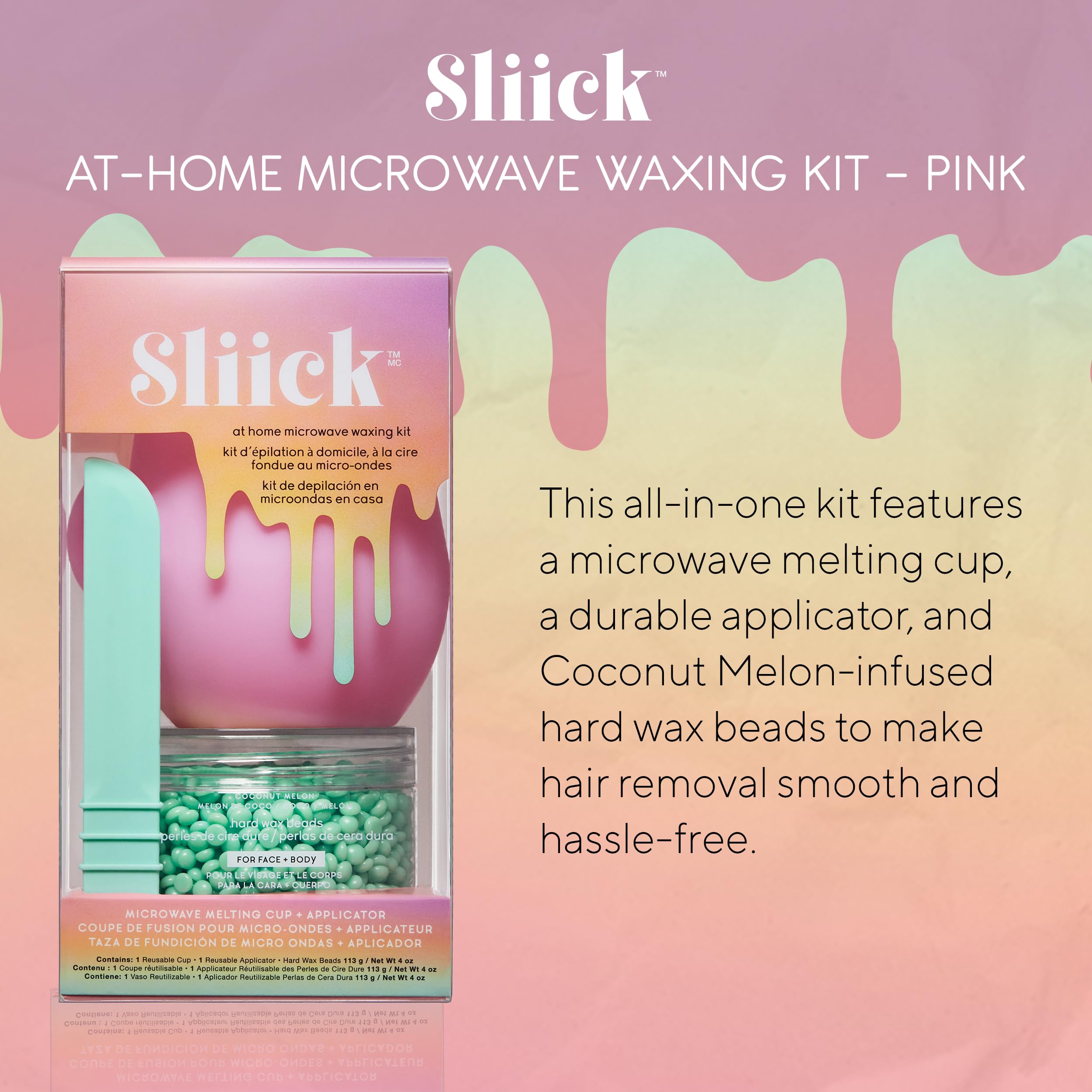 Sliick wax beads close-up showing smooth texture for even application