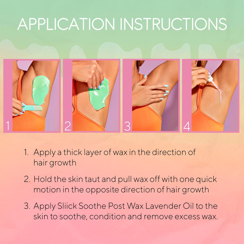 Sliick strip-free wax removal demonstration reducing surface irritation