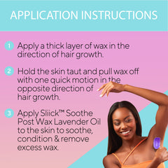 Sliick reusable silicone shield and applicator displayed for cleaner, precise waxing