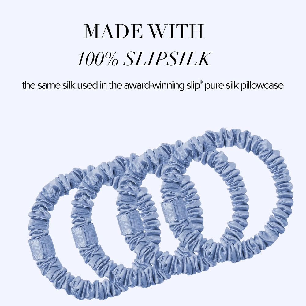 SLIP scrunchie holding a ponytail showing secure hold and gentle hair protection