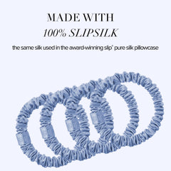 SLIP scrunchie holding a ponytail showing secure hold and gentle hair protection