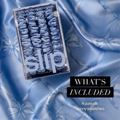 SLIP stacked scrunchies display different uses and flexible styling options