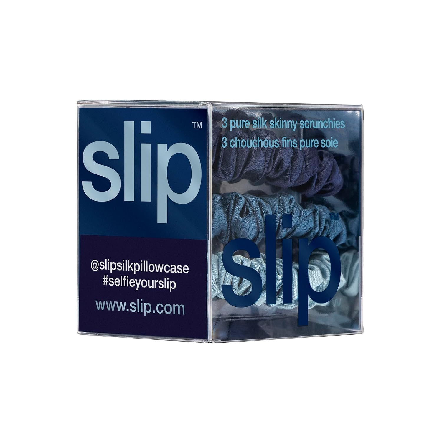 SLIP scrunchie worn in ponytail demonstrating secure hold and anti-crease benefit