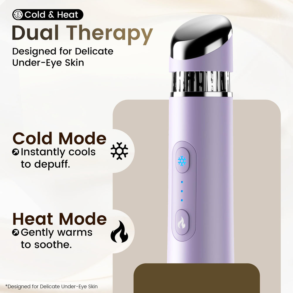SLLIOS wand held in hand demonstrating size and travel-friendly convenience