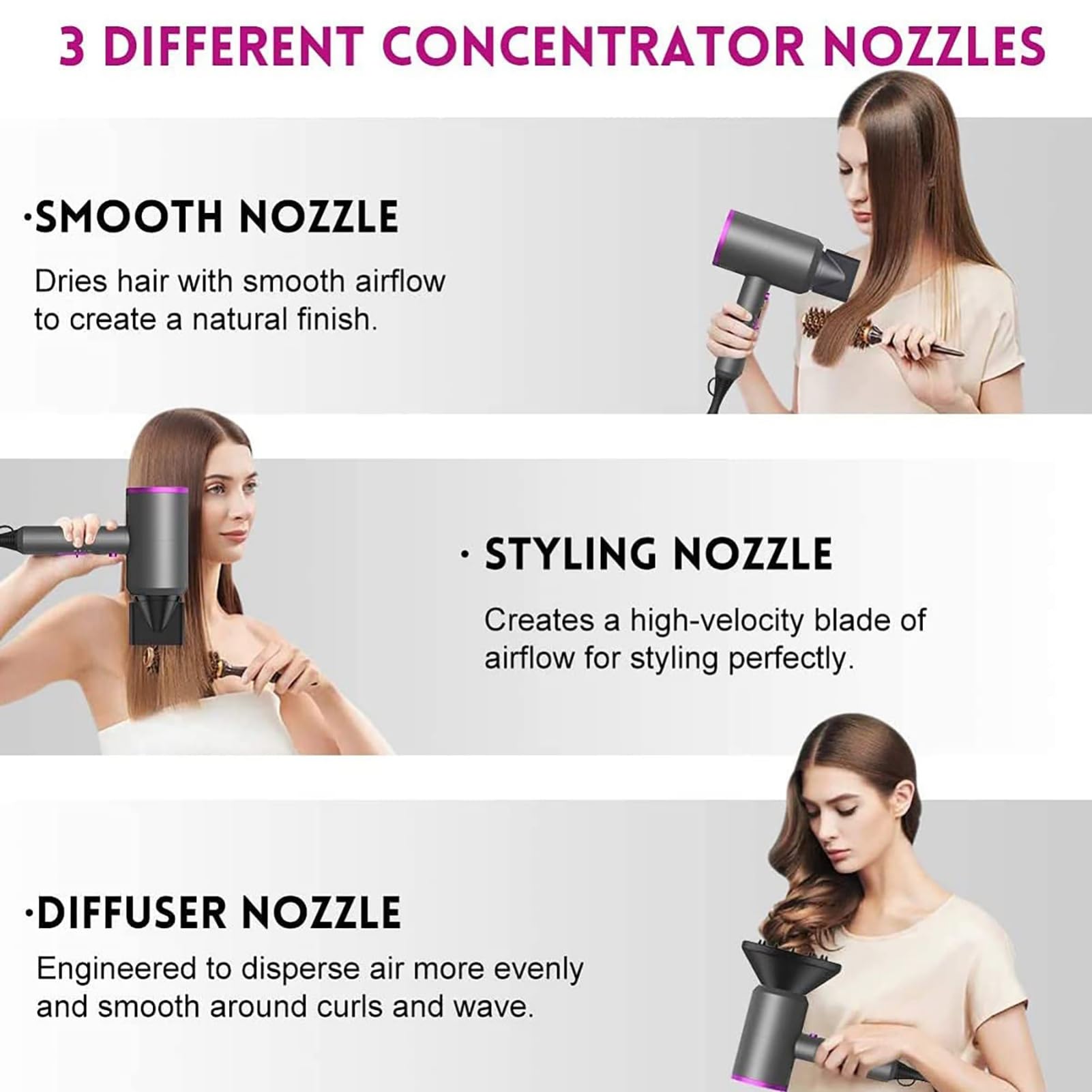 slopehill airflow vent detail highlighting ionic output to reduce frizz and boost shine