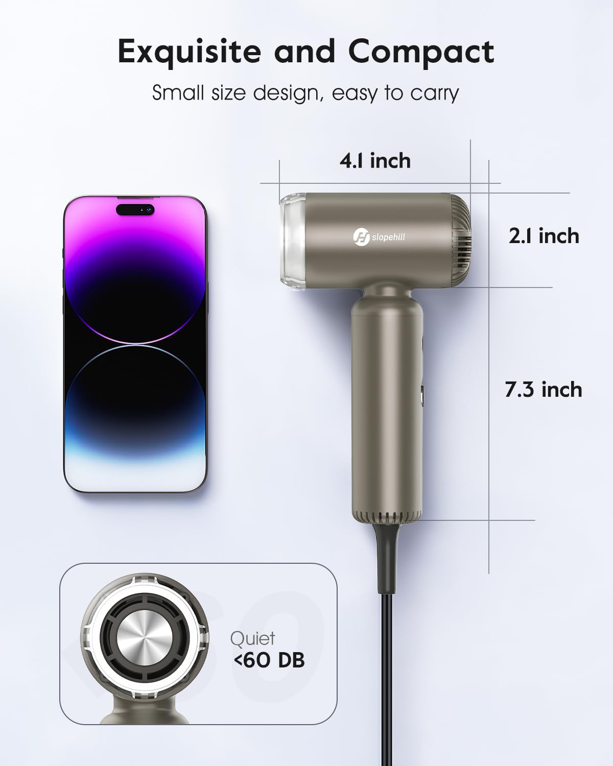 slopehill concentrator nozzle attached for precise styling and sleek finish