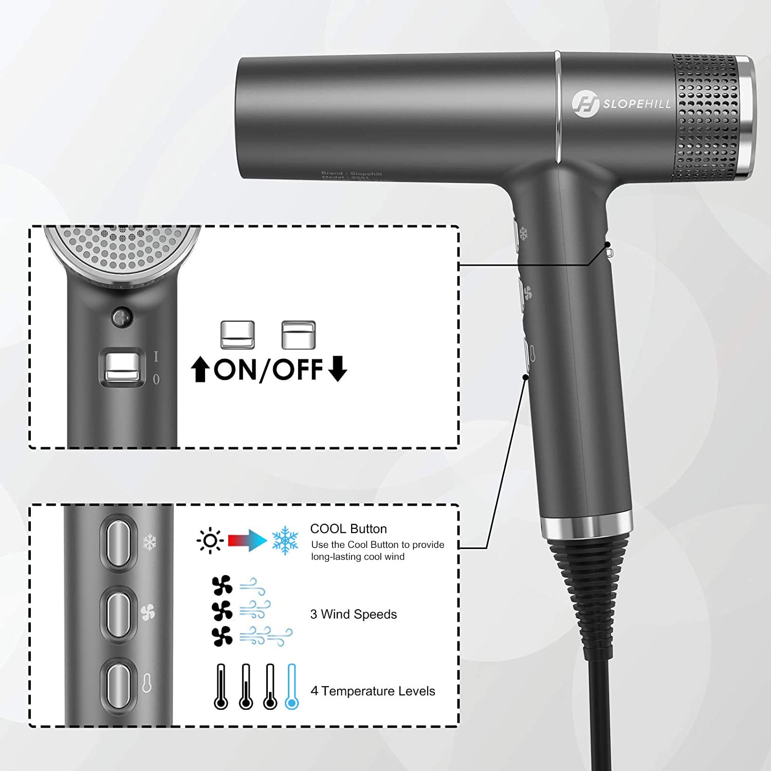 slopehill detachable microfilter shown removed for effortless cleaning and maintained airflow