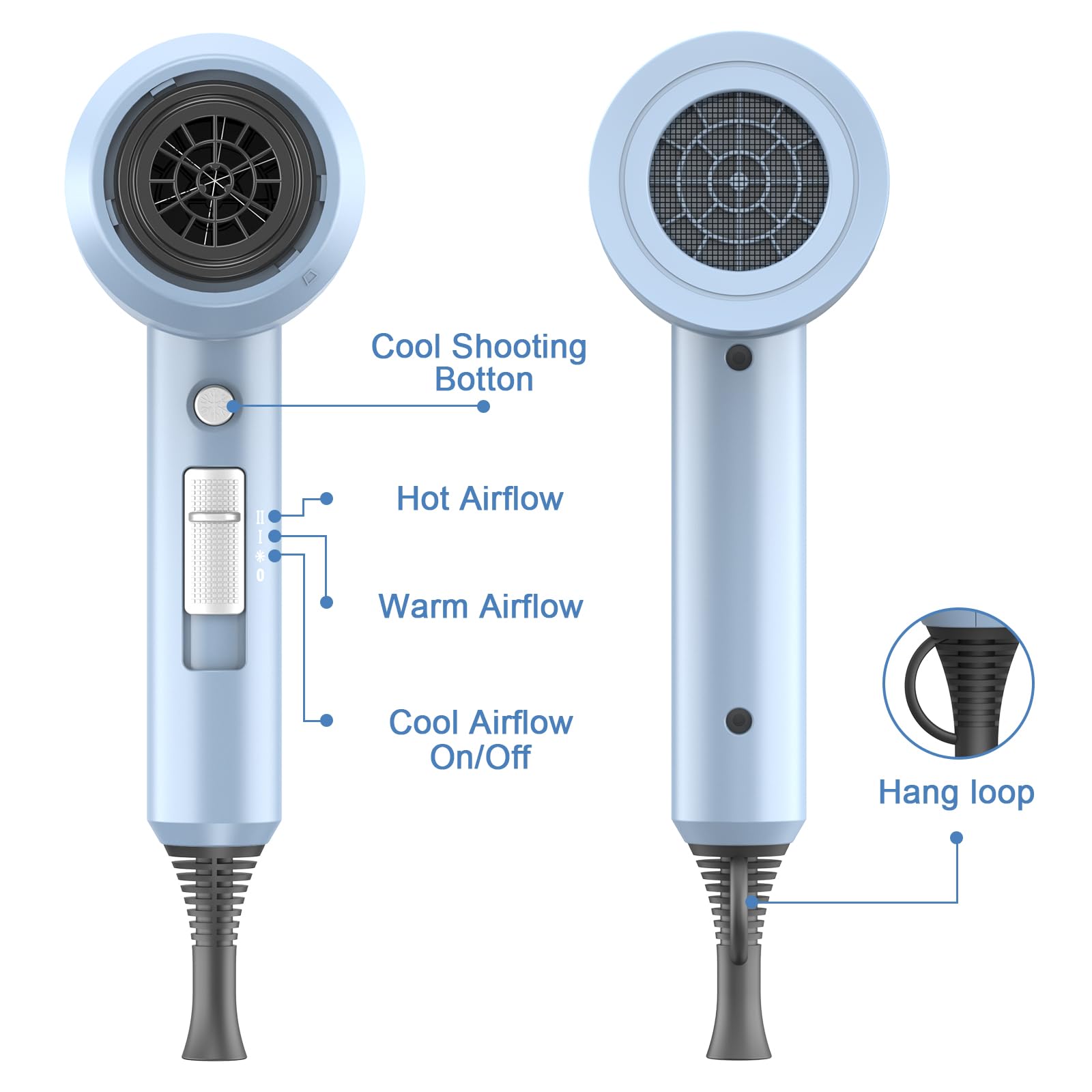 slopehill diffuser attachment detail showing even curl-enhancing airflow